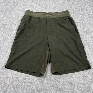 Lululemon Athletica T.H.E. Linerless Gravel Dust Dark Olive 9" Shorts Size Small